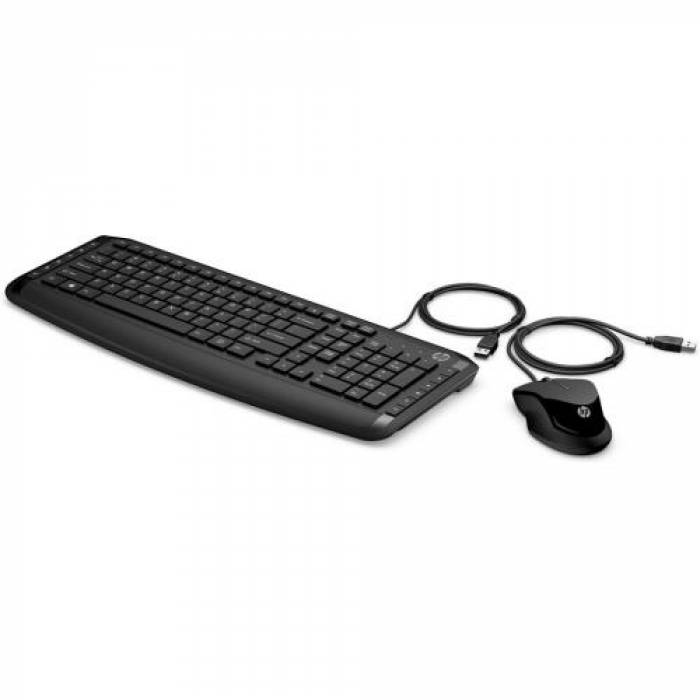 Kit HP Pavilion 250 - Tastatura, USB, Black  + Mouse Optic, USB, Black