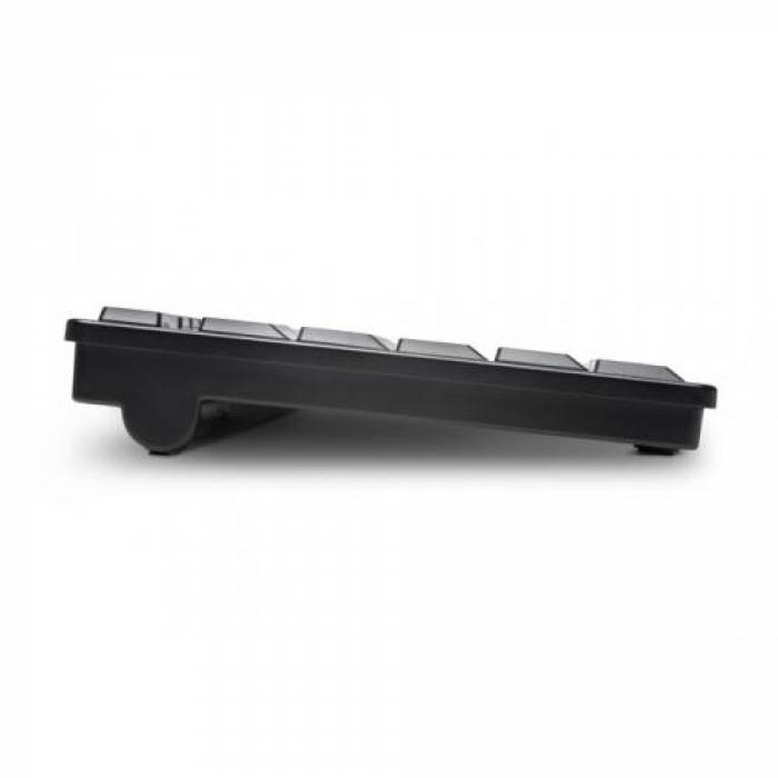Kit Kensington ProFit Low-Profile- Tastatura, USB, Black + Mouse Optic, USB Wireless, Black