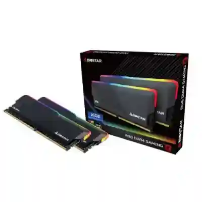 Kit Memorie Biostar Gaming X RGB 16GB, DDR4-3600MHz, CL18, Dual Channel