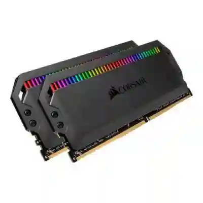 Kit memorie Corsair Dominator Platinum RGB 16GB, DDR4-3200MHz, CL16, Dual Channel