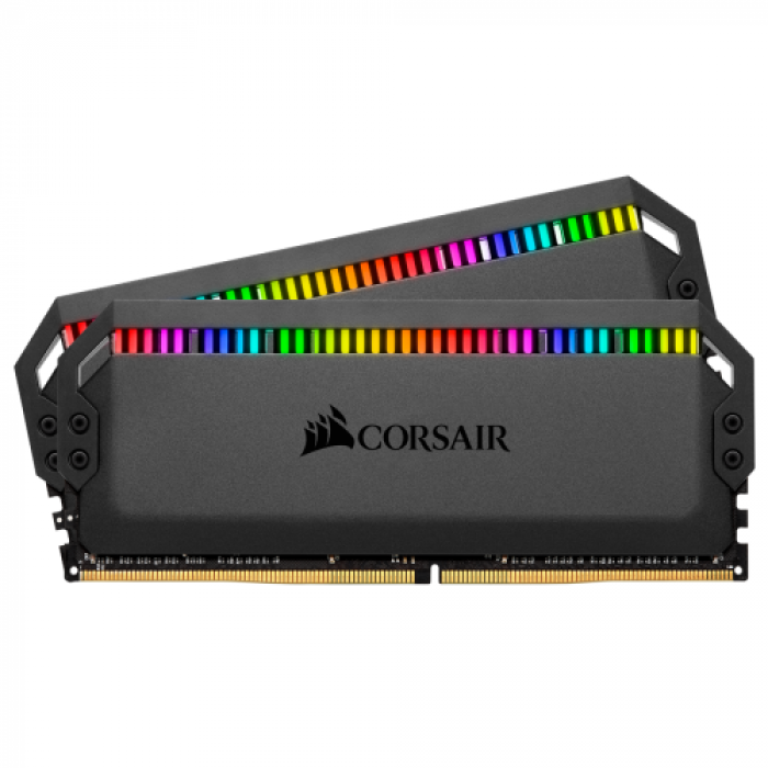 Kit memorie Corsair Dominator Platinum RGB 16GB, DDR4-3600Mhz, CL18, Dual Channel