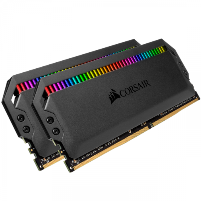 Kit Memorie Corsair Dominator Platinum RGB 16GB, DDR4-4000MHz, CL18, Dual Channel