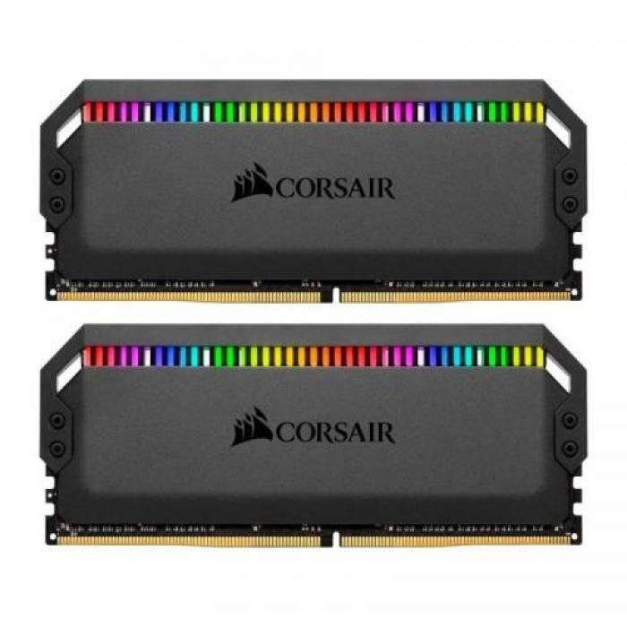 Kit memorie Corsair Dominator Platinum RGB 32GB DDR4-3466MHz, CL16, Dual Channel