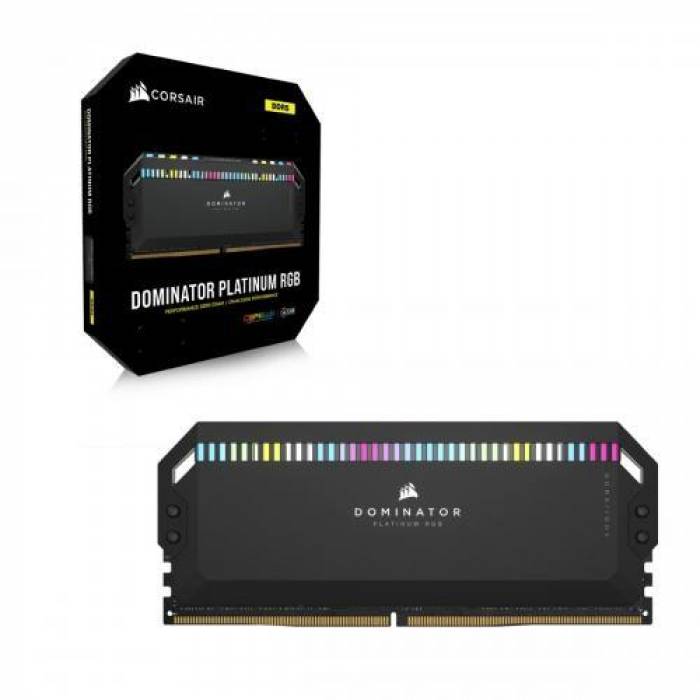 Kit memorie Corsair Dominator Platinum RGB 32GB, DDR5-5200MHz, CL40, Dual Channel