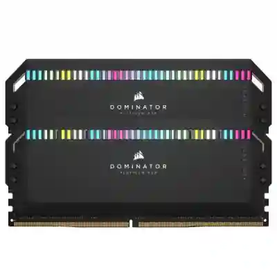 Kit Memorie Corsair Dominator Platinum RGB, 32GB, DDR5-6400MHz, CL32, Dual Channel