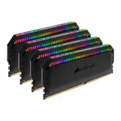Kit memorie Corsair Dominator Platinum RGB 64GB, DDR4-3600MHz, CL18, Quad Channel, AMD Ryzen Edition