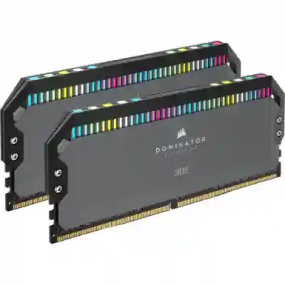 Kit Memorie Corsair Dominator Platinum RGB, 64GB, DDR5-5200MHz, CL40, Dual Channel