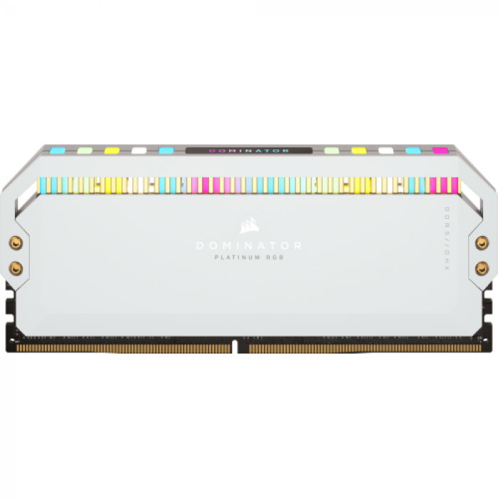 Kit Memorie Corsair Dominator Platinum RGB White 32GB, DDR5-5200MHz, CL40, Dual Channel