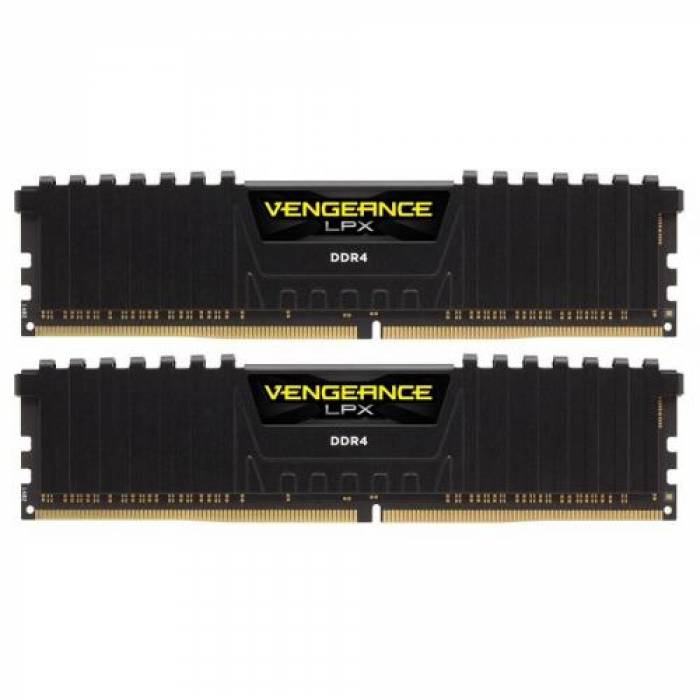 Kit Memorie Corsair Vengeance Black 16GB, DDR4-3200MHz, CL16