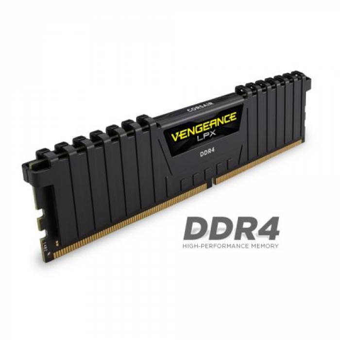 Kit Memorie Corsair Vengeance LPX Black 16GB, DDR4-3200MHz, CL16, Dual Channel