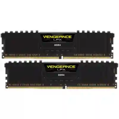 Kit Memorie Corsair Vengeance LPX Black, 16GB, DDR4-3600MHz, CL18, Dual Channel