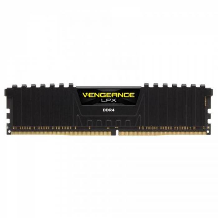 Kit Memorie Corsair Vengeance LPX Black, 16GB, DDR4-3600MHz, CL18, Dual Channel