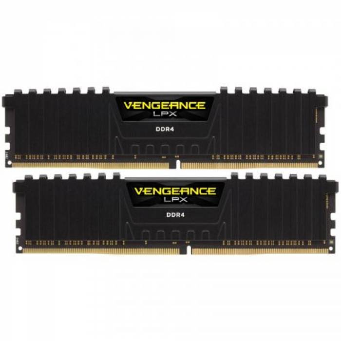 Kit Memorie Corsair Vengeance LPX Black, 16GB, DDR4-4000MHz, CL18, Dual Channel