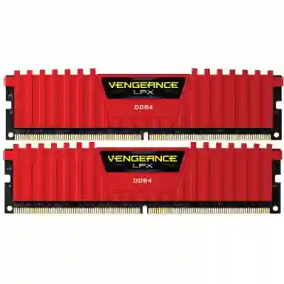 Kit Memorie Corsair Vengeance LPX Red 16GB DDR4-2666Mhz, CL16 Dual Channel