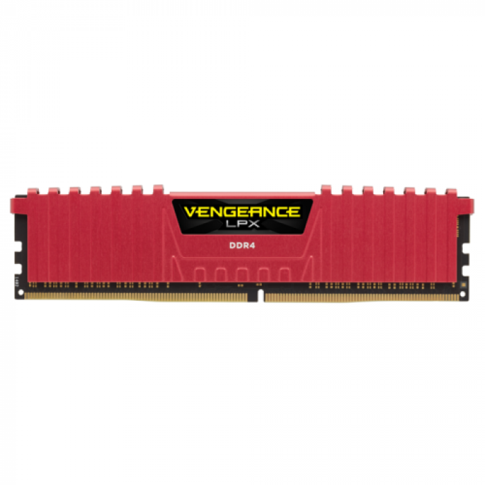 Kit Memorie Corsair Vengeance LPX Red 16GB, DDR4-3000MHz, CL15, Dual Channel