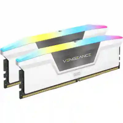 Kit Memorie Corsair VENGEANCE RGB 32GB, DDR5-6000MHz, CL36, Dual Channel