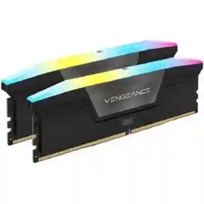 Kit Memorie Corsair VENGEANCE RGB, 32GB, DDR5-7200MHz, CL34, Dual Channel