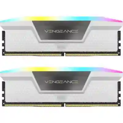 Kit Memorie Corsair Vengeance RGB 64GB, DDR5-5200MHz, CL40, Dual Channel
