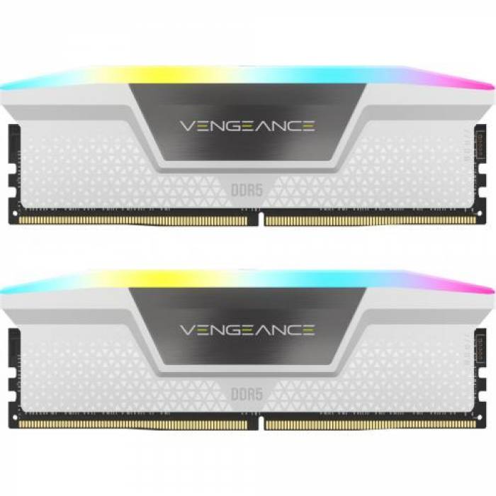 Kit Memorie Corsair Vengeance RGB 64GB, DDR5-5200MHz, CL40, Dual Channel