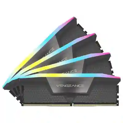 Kit Memorie Corsair Vengeance RGB, 64GB, DDR5-5600MHz, CL36, Quad Channel