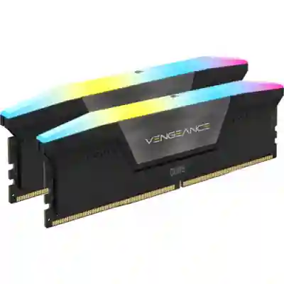 Kit Memorie Corsair Vengeance RGB 96GB, DDR5-5600MHz, CL40, Dual Channel