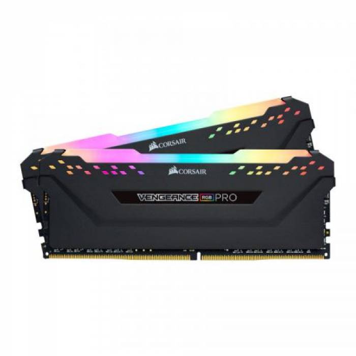 Kit Memorie Corsair Vengeance RGB PRO 16GB, DDR4-3000MHz, CL16, Dual Channel Kit Memorie Corsair Vengeance RGB PRO 16GB, DDR4-3000MHz, CL16, Dual Channel