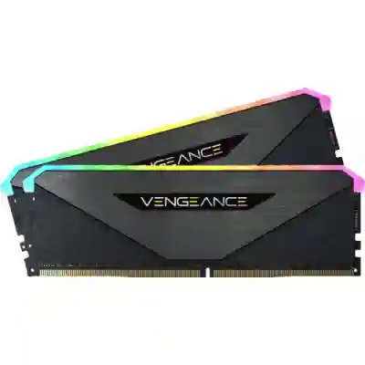 Kit Memorie Corsair Vengeance RGB RT DDR4 16GB, 3600MHz, CL18, Dual Channel