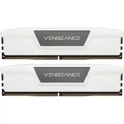 Kit Memorie Corsair Vengeance White, 32GB, DDR5-5600MHz, CL36, Dual Channel