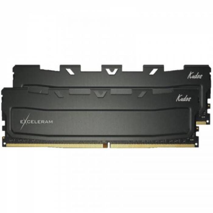 Kit Memorie Exceleram Black Kudos 32GB, DDR4-3200MHz, CL16, Dual Channel