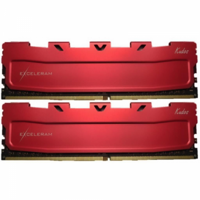 Kit Memorie Exceleram Red Kudos 16GB, DDR4-3000MHz, CL16, Dual Channel