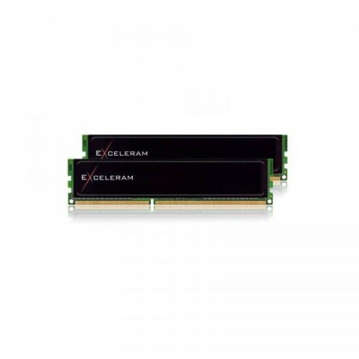 Kit Memorie Exceleram Sark Black 8GB, DDR3-1600MHz, CL11, Dual Channe