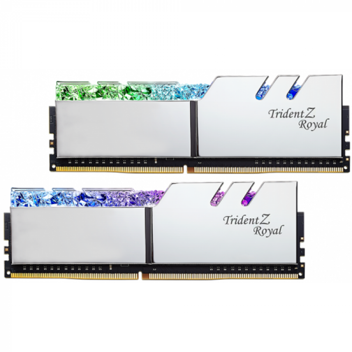 Kit memorie G.SKILL Trident Z Royal 32GB, DDR4-3600MHz, CL16, Dual Channel Kit memorie G.SKILL Trident Z Royal 32GB, DDR4-3600MHz, CL16, Dual Channel