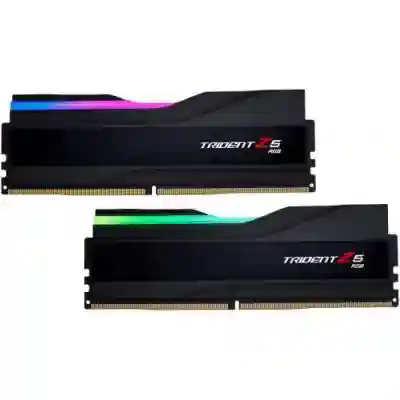 Kit memorie G.SKILL Trident Z5 Black RGB 32GB, DDR5-6000MHz, CL40, Dual Channel