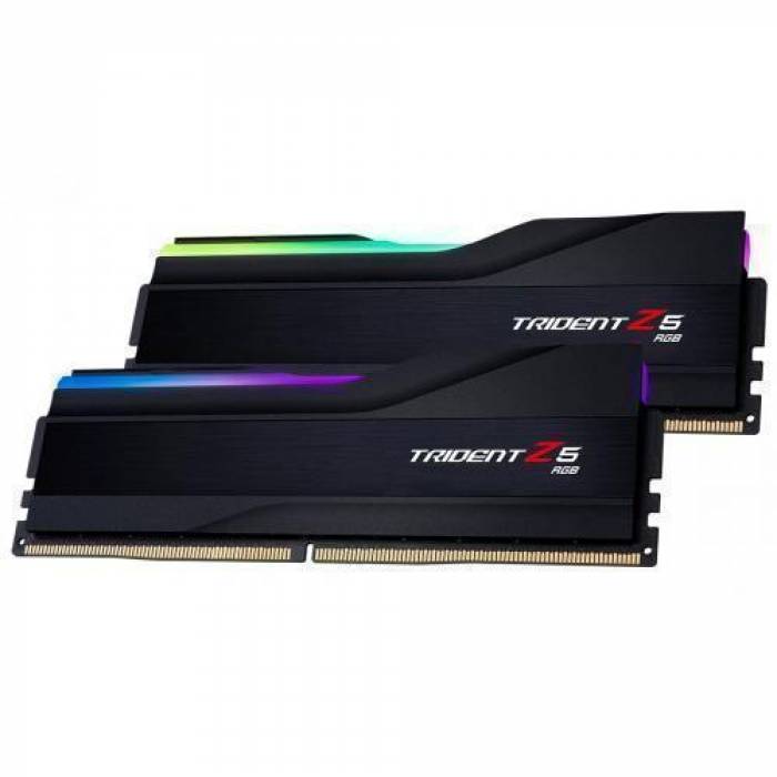 Kit Memorie G.Skill Trident Z5 RGB XMP 3.0 Black 64GB, DDR5-5600Mhz, CL28, Dual Channel