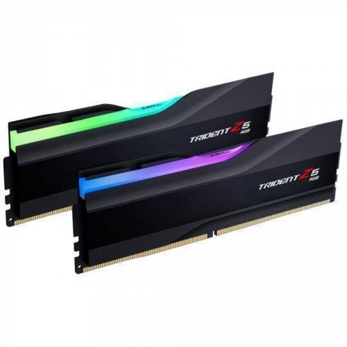 Kit Memorie G.Skill Trident Z5 RGB XMP 3.0 Black 64GB, DDR5-5600Mhz, CL28, Dual Channel