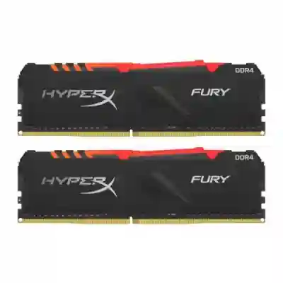Kit Memorie HyperX Fury RGB 32GB, DDR4-3200MHz, CL16, Dual Channel 