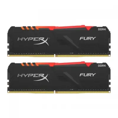Kit Memorie HyperX Fury RGB 32GB, DDR4-3200MHz, CL16, Dual Channel