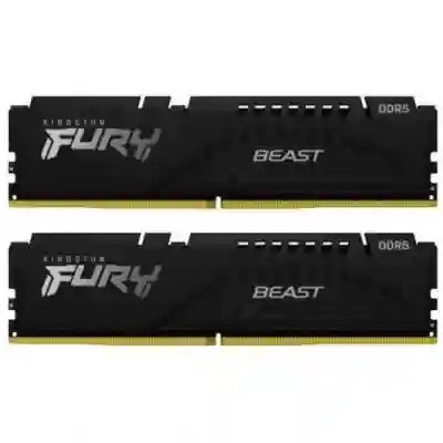 Kit Memorie Kingston Fury Beast 16GB, DDR5-4800Mhz, CL38, Dual Channel