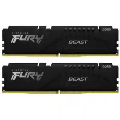 Kit Memorie Kingston Fury Beast 16GB, DDR5-5600Mhz, CL40, Dual Channel