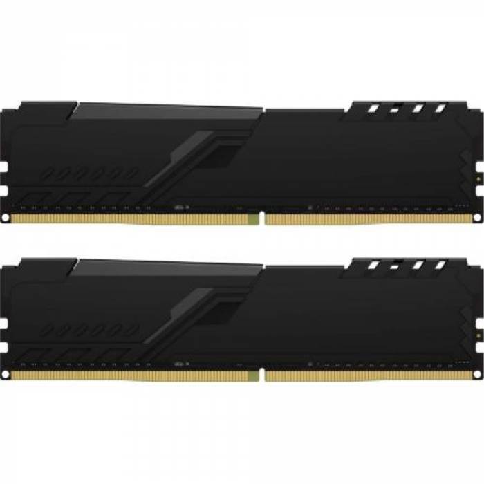 Kit memorie Kingston FURY Beast 32GB, DDR4-3733MHz, CL19, Dual Channel