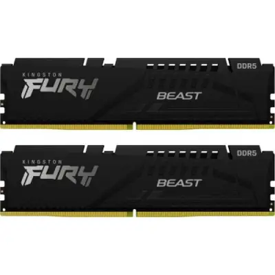 Kit memorie Kingston Fury Beast Black 32GB, DDR5-5600MHz, CL40, Dual Channel