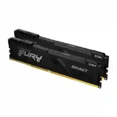 Kit memorie Kingston Fury Beast Black 64GB, DDR4-3600MHz, CL18, Dual Channel