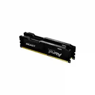 Kit memorie Kingston FURY Beast Black 8GB, DDR4-2666, CL16, Dual Channel