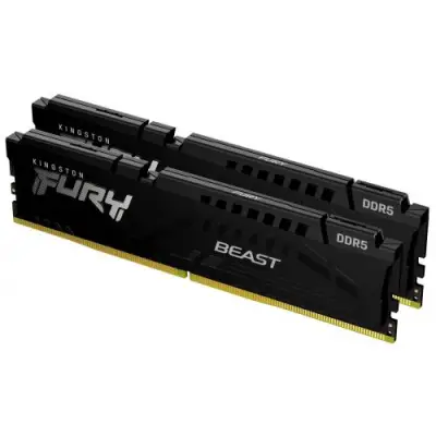 Kit Memorie Kingston Fury Beast Black AMD EXPO, 64GB, DDR5-5600MHz, CL36, Dual Channel