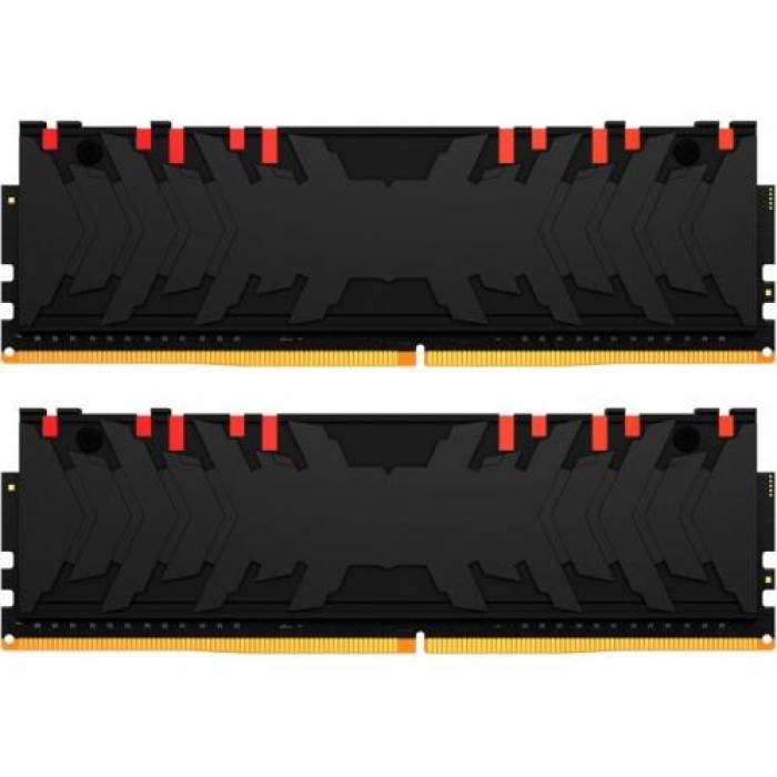 Kit Memorie Kingston FURY Renegade RGB 16GB, DDR4-3200Mhz, CL16, Dual Channel