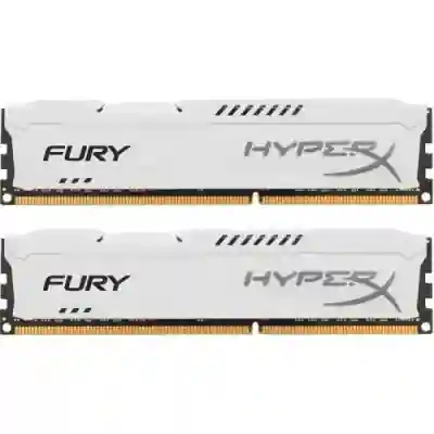 Kit Memorie Kingston HyperX Fury White Series 8GB DDR3-1866Mhz, CL10