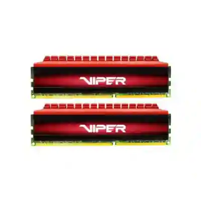 Kit Memorie Patriot Viper 4 Red 8GB, DDR4-3000MHz, CL16, Dual Channel