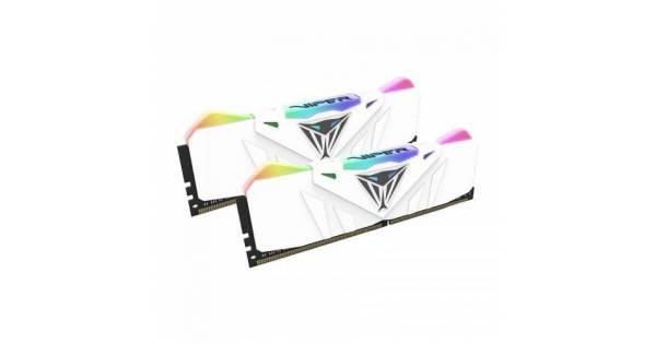 Kit Memorie Patriot Viper RGB White 16GB, DDR4-3000MHz, CL15, Dual