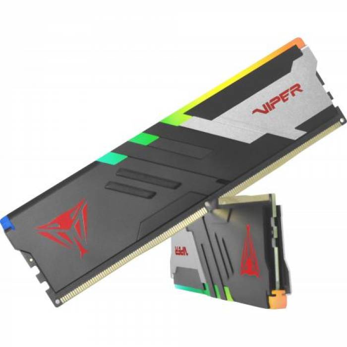 Kit Memorie Patriot Viper Venom RGB 32GB, DDR5-6000MHz, CL36, Dual Channel