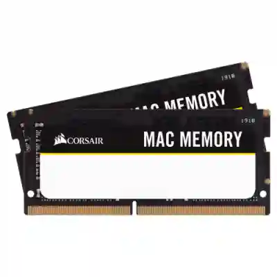 Kit Memorie SO-DIMM Corsair Mac Apple 32GB, DDR4-2666MHz, CL18, Dual channel